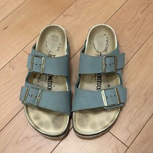 Used Birkenstock size 39 baby blue no box